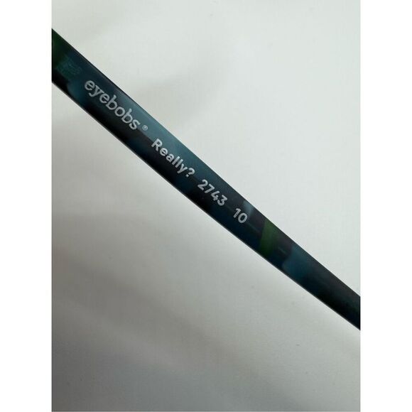 eyebobs Really? Eyeglass frames blue green new without case - Picture 2 of 3